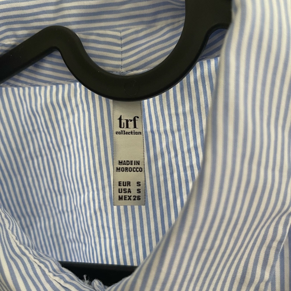 Zara Stripe Button Down Top - image 3